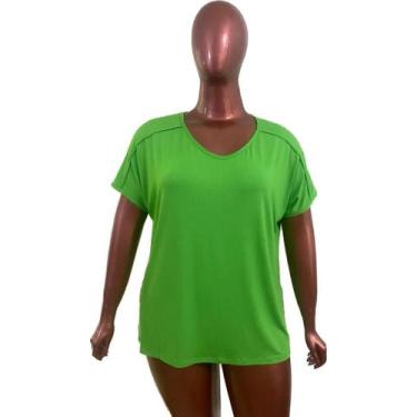 Imagem de Blusa Feminina Plus Size com Vivo no Ombro, casual que faz o seu estil