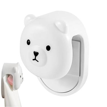 Imagem de Suporte adesivo para pasta de dente, clipes para suporte de pasta de dente - Sem braçadeira de suporte de tubo de perfuração | Braçadeira de armazenamento de tubo de pasta de dente que economiza espaç