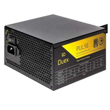 Imagem de FONTE ATX 600W 80 PLUS BRONZE DUEX PULSE PRO PRETA DXFOPRO600WBFSE+