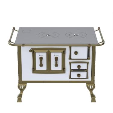 Imagem de FOGAO A LENHA N 2 COLONIAL BRANCO SEM TAMPA SE