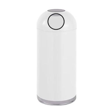 Imagem de KHUTRW3D Latas de lixo em pé de grande capacidade com cinzeiros, cafeterias criativas de chá com leite, lanchonetes e colunas de cinzeiro em áreas comerciais para fumar, suporte de cigarro (branco)