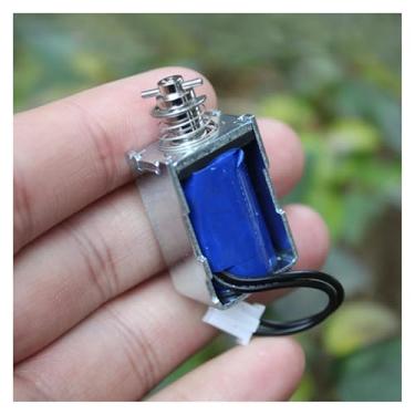 Imagem de Eletroímã de solenoide DC 5V 6V 9V 12V Push Pull Through para eletrodomésticos ímã de mola