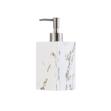 Imagem de Beautiful Hotel Lotion Press Bottle 500 ml, xampu doméstico de grande capacidade, garrafa dispensadora de gel de banho, decoração de banheiro (branco)