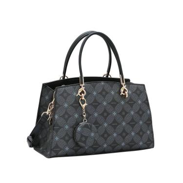 Imagem de Bolsa Feminina Chenson Monograma Contemporâneo - Alça de Mão - Preto  3485376