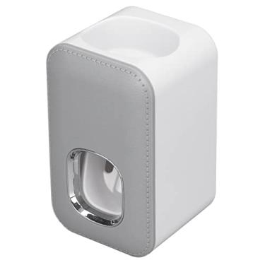 Imagem de AUNMAS Dispensador Automático de Pasta de Dente, Espremedor de Parede ABS Com Ventosa, Operação Fácil para Banheiro Familiar (Cinza)