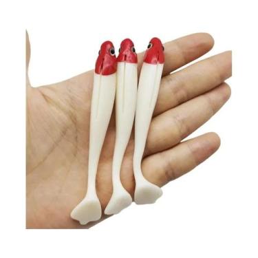 Imagem de Iscas De Pesca Artificiais Coloridas 5pcs 8cm T-Tail Isca Macia 4.5g A