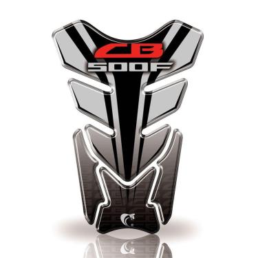 Imagem de Protetor De Tanque Adesivo Cb500F Preto, Cinza E Vermelho