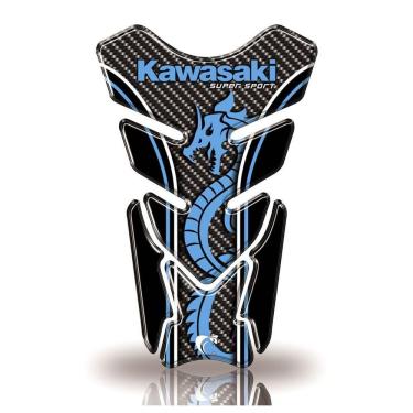 Imagem de Protetor De Tanque Adesivo Moto Kawasaki Azul