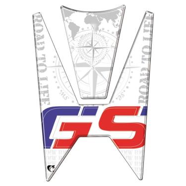 Imagem de Adesivo Protetor Tanquetank Pad Moto Bmw Branco Branco