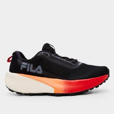 Imagem de Tênis Fila Skywind Masculino, Preto, Laranja, 41