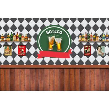 Imagem de Painel de Lona Boteco Chopp - Fabrika de Festa, 300x250cm