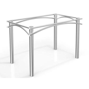 Imagem de Base De Mesa P/ Cozinha Elba M004 S/ Tampo Cromado - Kappesberg