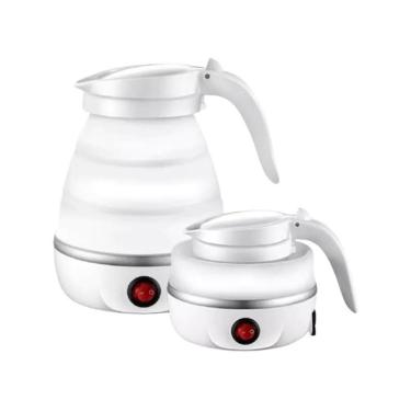 Imagem de Chaleira Elétrica 600ml Portátil 110v Retrátil Branca 600w