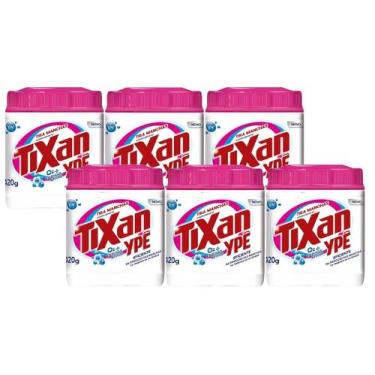 Imagem de Kit 6 Ypê Tira Manchas Em Pó Tixan Roupas Brancas 420G - YPE