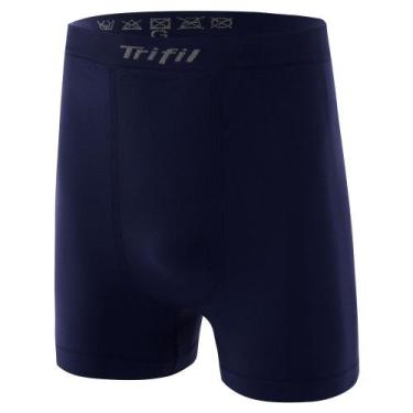 Imagem de Cueca Boxer Plus Size Sem Costura Trifil CE4411, Marinho, GG2