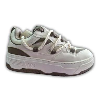 Imagem de Tenis feminino via marte corda slipon original, Marfim gray, 35