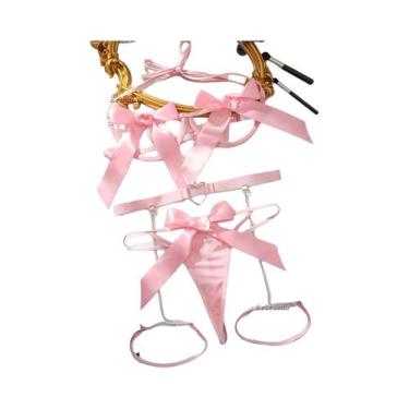 Imagem de Conjunto De Lingerie Com Renda Floral Vermelha Para Mulheres, Sutiã Co