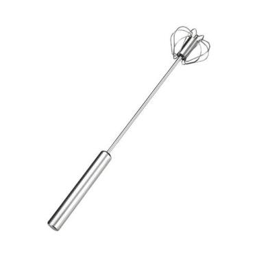 Imagem de Batedor De Ovos Semi-Automático Em Aço Inoxidável Para Mistura De Crem