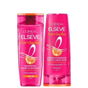 Imagem de Kit Shampoo e Condicionador Elseve Liso dos Sonhos 200ml