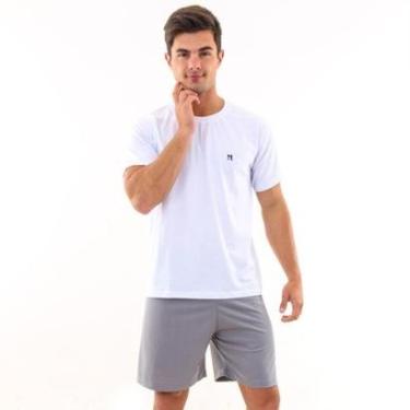 Imagem de Pijama Algodão Curto Verão Calor Adulto Masculino Mechler-Masculino