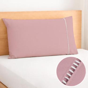 Imagem de 1 Fronha com Ponto Palito 70cm x 50cm Percal 180 Fios - BEM ME QUER , 