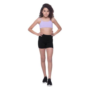 Imagem de Shorts Infantil Menina Alta Compressão Suplex Best Fit-Feminino