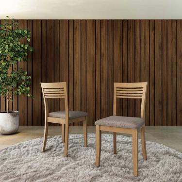 Imagem de Conjunto Rubi com 2 Cadeiras Madeira Pinus Freijó - Finestra