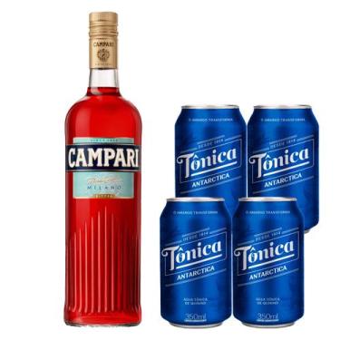 Imagem de Combo Campari 998ml + 4 Tônicas 350ml
