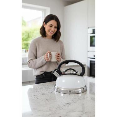 Imagem de 2x Chaleira Inox 2,7L Com Apito - Para Todos Fogões - Congratulations 