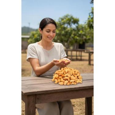 Imagem de 2x 1kg Castanha de Caju Torrada Premium Inteira Sem Sal - Congratulati