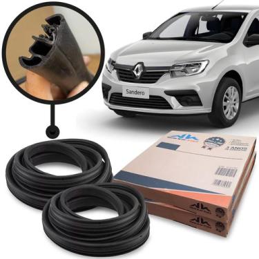 Imagem de Kit 2 Borrachas de Porta New Kar 799715 Sandero 2007 a 2022