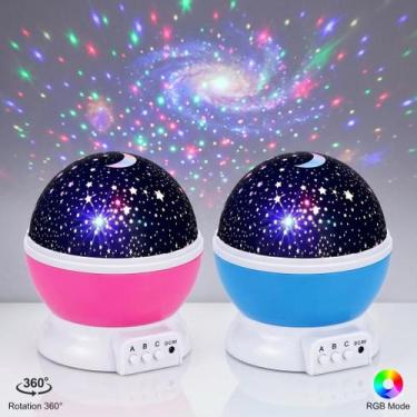 Imagem de Luminária Galáxia Projetor Céu Estrelado LED RGB Rotação 360 Decorativ