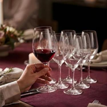 Imagem de Conjunto Taças de vinho Barone 385ml Nadir Vidro Elegante, 6 Unidades 