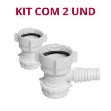 Imagem de Kit com 2 Adaptador Para Máquina Lavar Louça Pia Cozinha Astra Aml