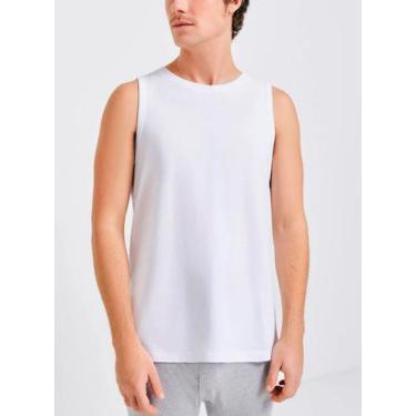 Imagem de Regata Hering 77UB Masculina Comfort Algodão T. P/XXG, XXG, N0a, Branc