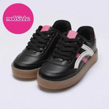 Imagem de Tênis Casual Infantil Menina Molekinha preto original, 31