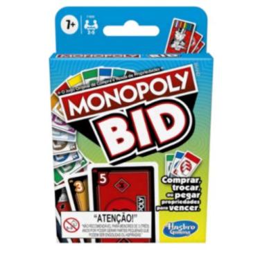 Imagem de Jogo Cartas Diversão Estratégia Monopoly Bid Família Copag