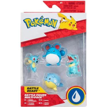 Imagem de Pokemon Multipack 4 Figuras Battle Tipo Água Jazwares - Sunny