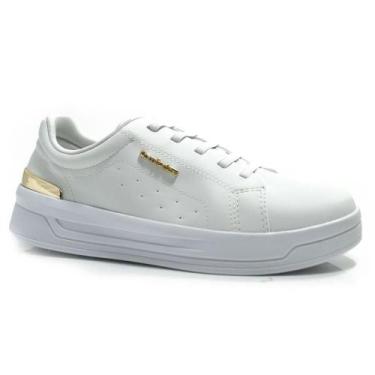Imagem de Tênis Branco Casual Feminino Comfortflex 2587302, Branco, 35