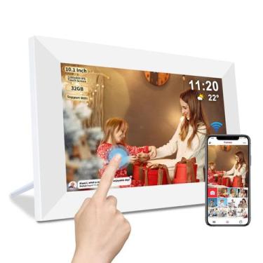 Imagem de Porta-Retratos Digital WiFi Frameo SZSLG 10.1" 32GB - Branco