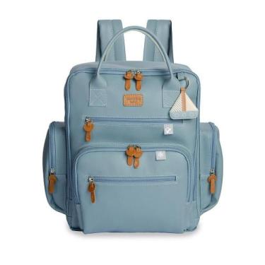 Imagem de Mochila de Maternidade MasterBag Urban Barquinhos Lisa Azul, Azul