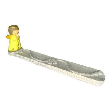 Imagem de Incensário Régua Anjo Amarelo 27 cm Resina - Lua Mística - 100% Origin
