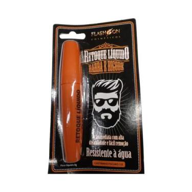Imagem de Retoque Líquido Flash On para Barba e Bigode - Castanho Escuro 3.0 - f