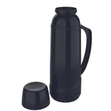Imagem de Garrafa Térmica Café Chá 1L Grande Preto Cristal Soprano -, Preto