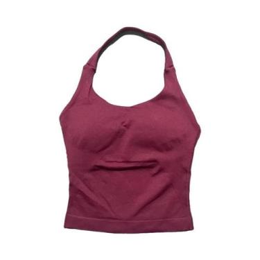 Imagem de Top De Yoga Feminino De Secagem Rápida E Alta Elasticidade, Sem Costur