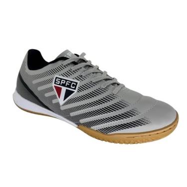 Imagem de Chuteira Futsal São Paulo Speed 4 - Adulto - Oxn, Cinza, 41