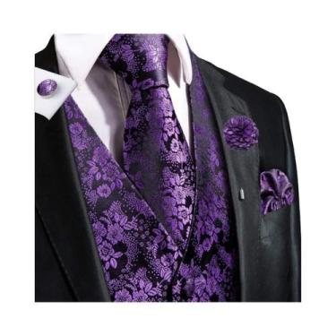 Imagem de Colete Masculino Jacquard Para Casamento E Festa De Negócios, Conjunto