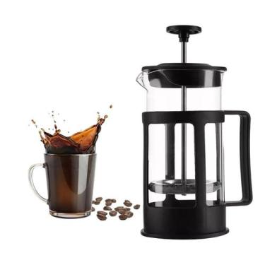 Imagem de Cafeteira Prensa Café Manual Vidro 600ml Café Encorpado Aromático em M