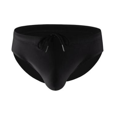 Imagem de Sunga Masculina Clássica Esportiva com Bolsa de Volume para Praia e Na