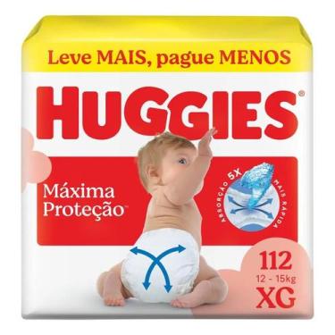 Imagem de Huggies Fralda Descartável Máxima Proteção XG - 112 Un